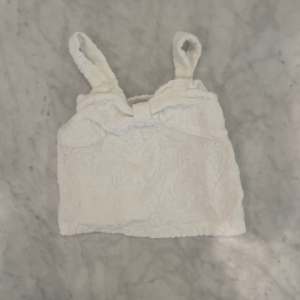 Janie and Jack white Textured Sleeveless Top